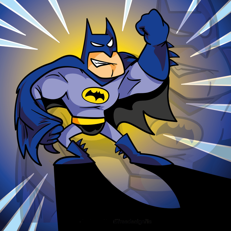 Batman superhero cartoon vector