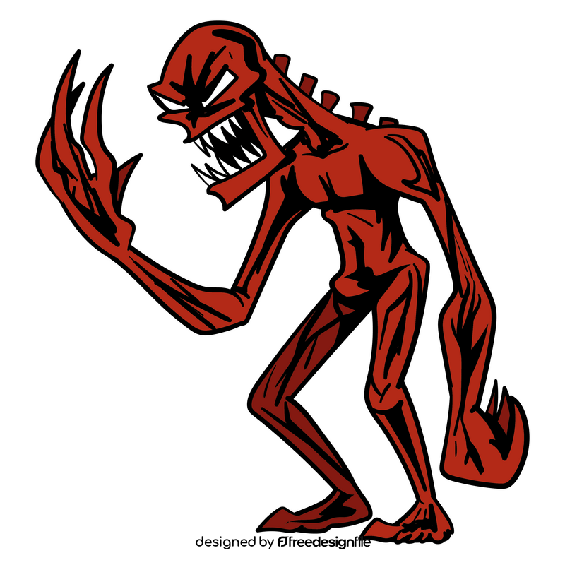 Carnage superhero cartoon clipart