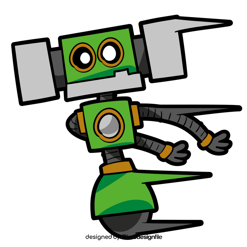 Green Zord cartoon clipart free download