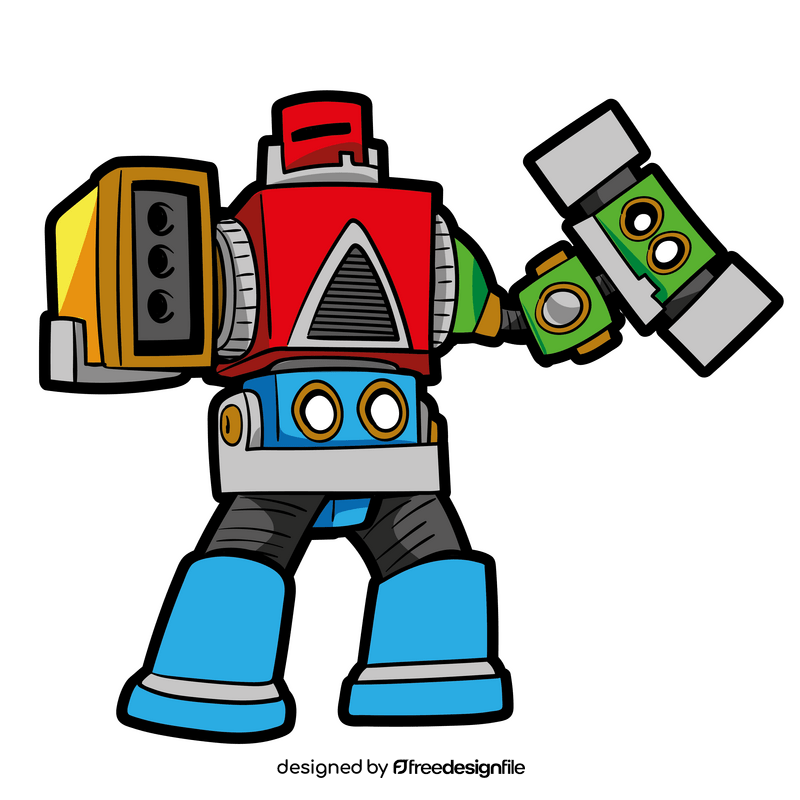 Mega Zord cartoon clipart