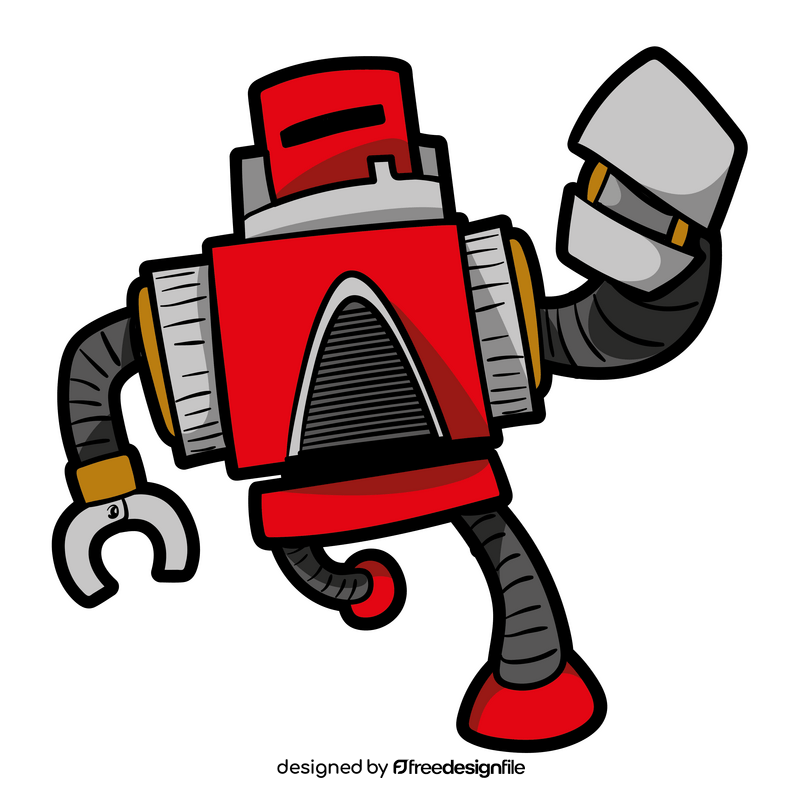 Red Zord cartoon clipart