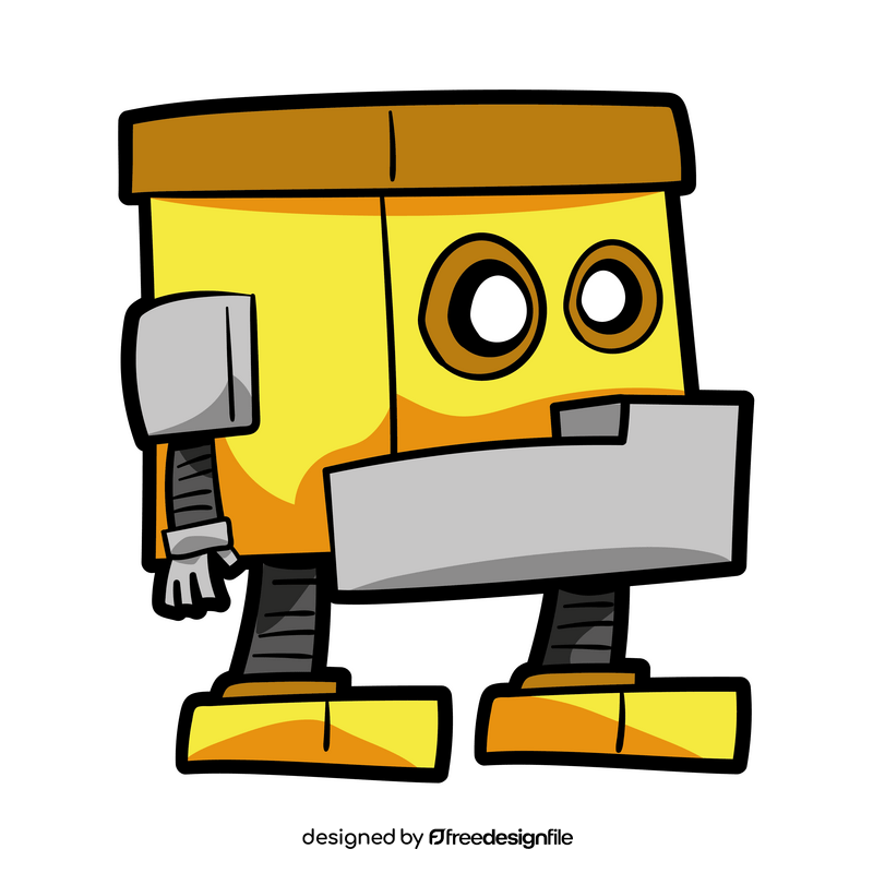 Yellow Zord cartoon clipart