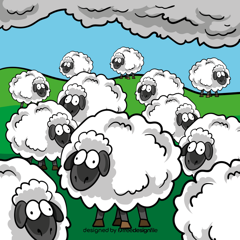 Sheep cartoon vector