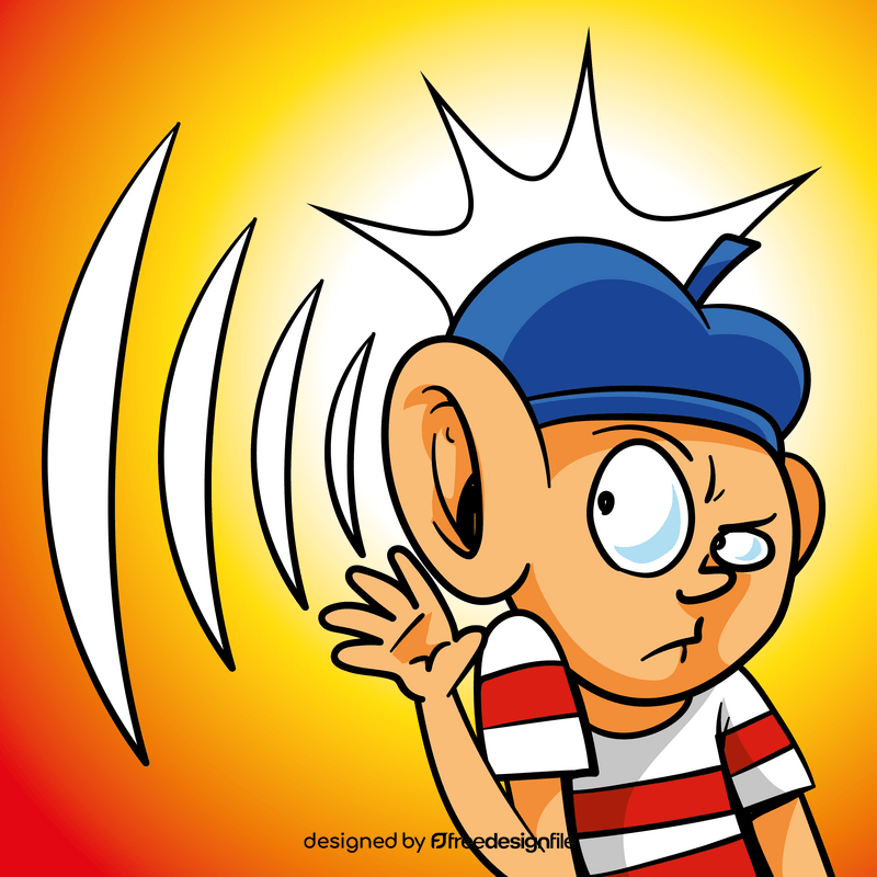 Ear cartoon vector