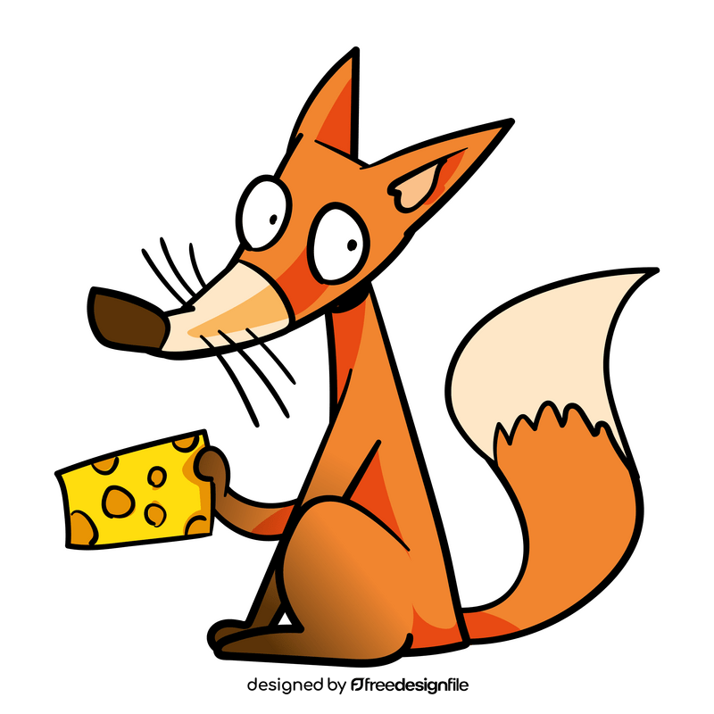 Fox cartoon clipart