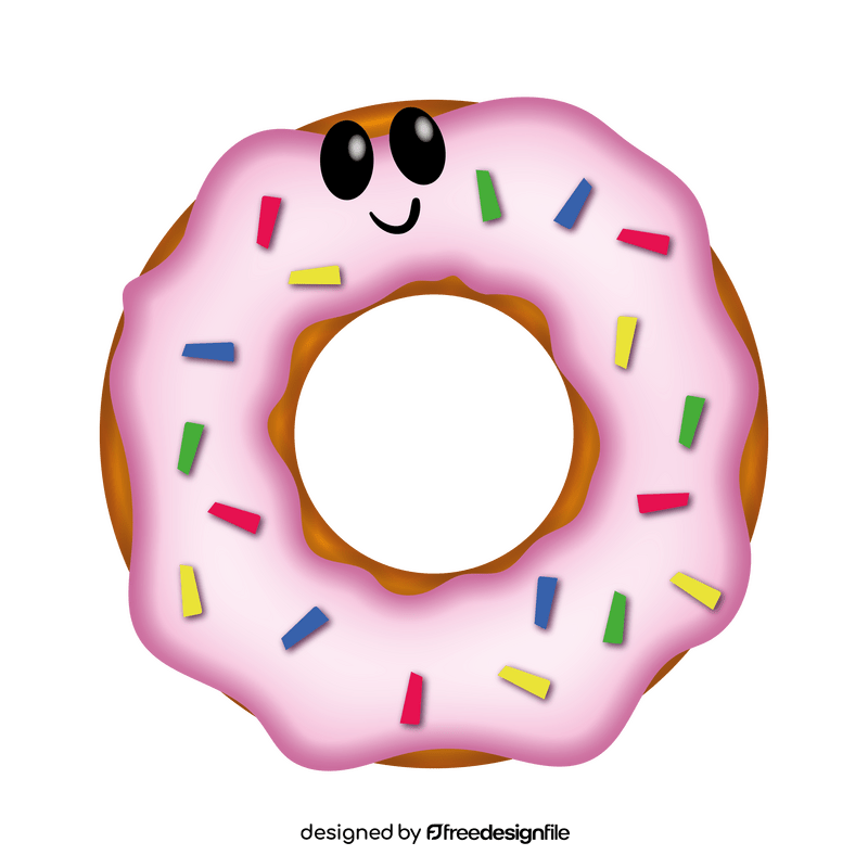 Donut cartoon clipart