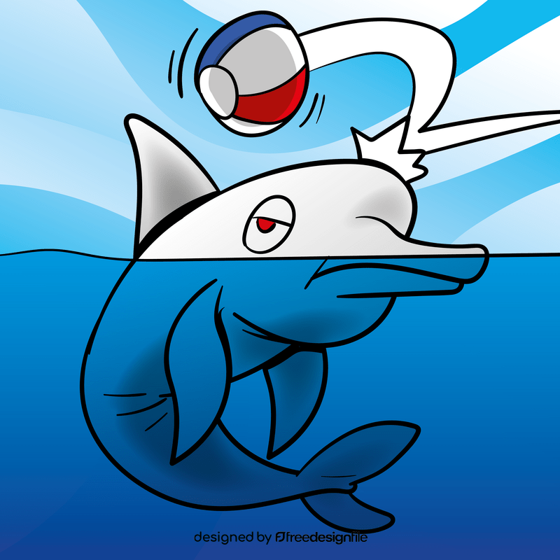 Dolphin cartoon vector