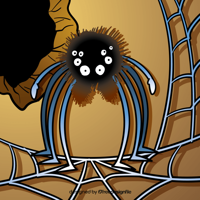 Spider cartoon vector