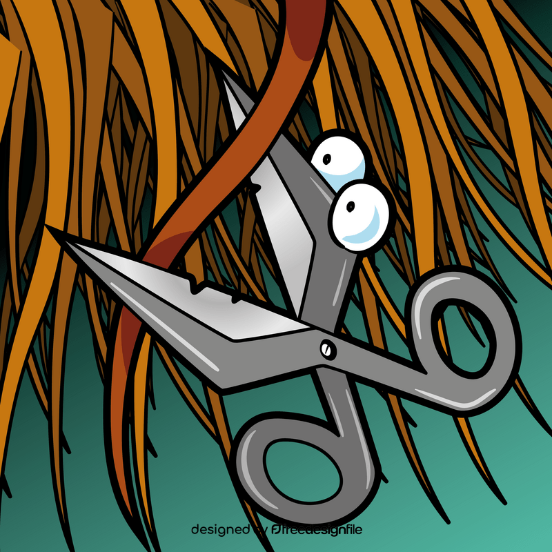 Scissors cartoon vector