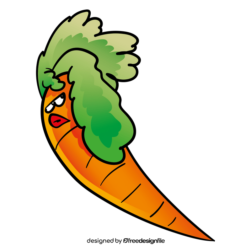 Carrot cartoon clipart