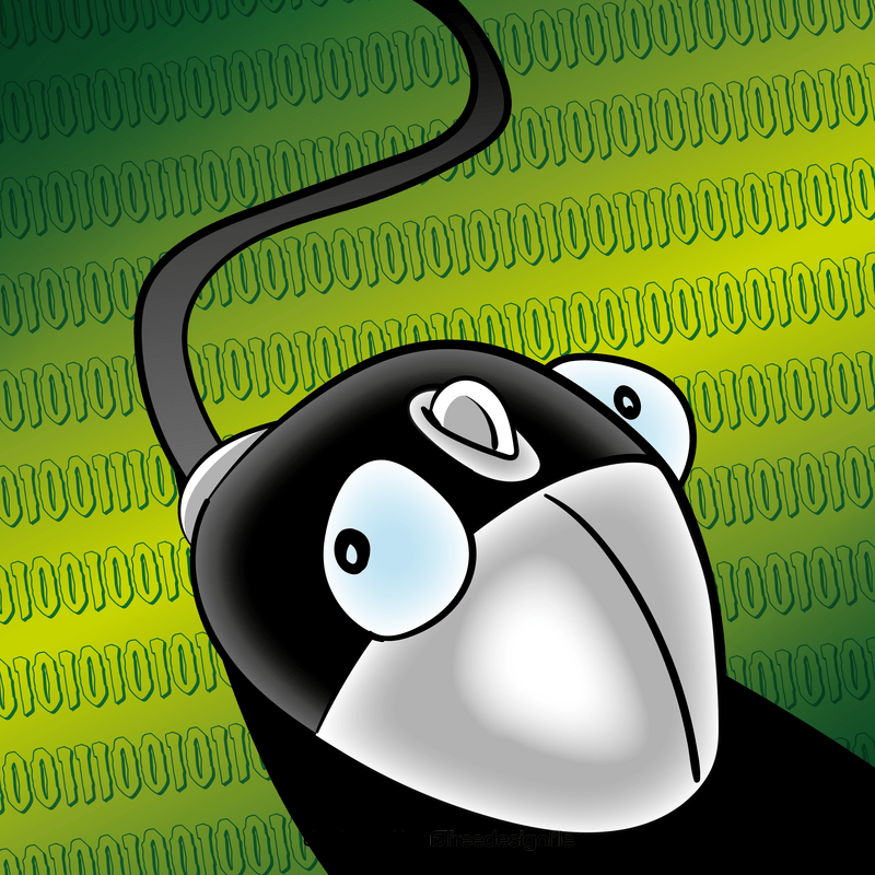 Computer mouse cartoon vector