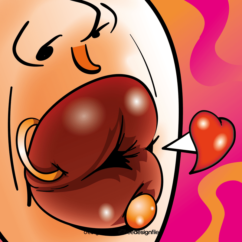 Lips cartoon vector