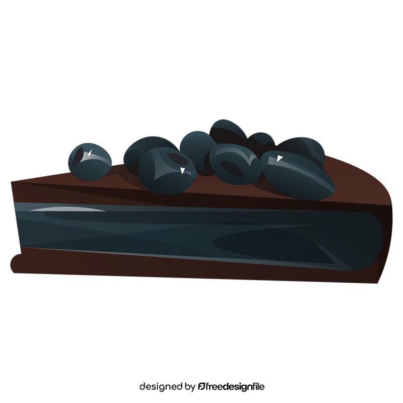 Blueberry cake clipart
