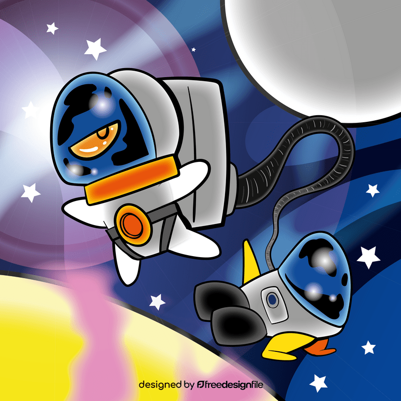 Astronaut cartoon vector