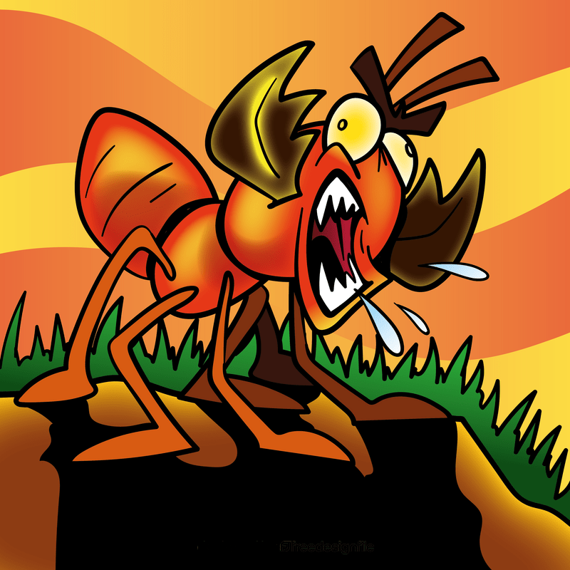 Ant cartoon vector