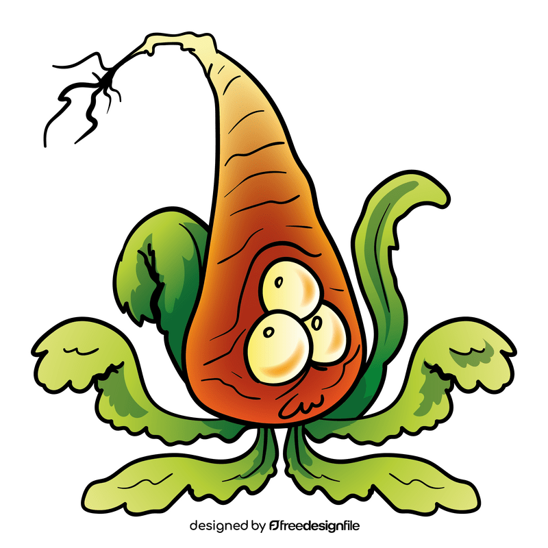 Carrot cartoon clipart