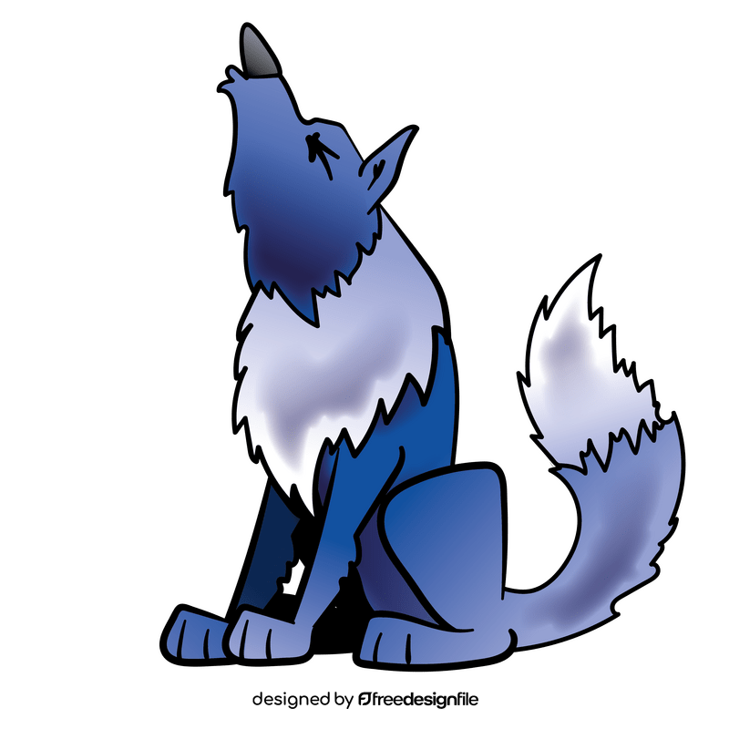 Wolf cartoon clipart