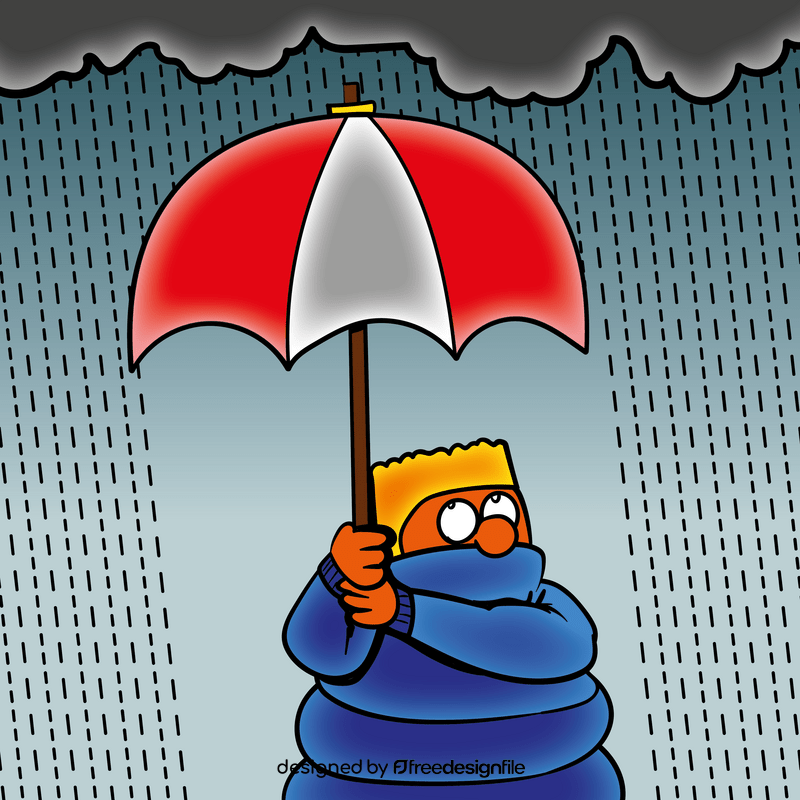 Umbrella cartoon vector