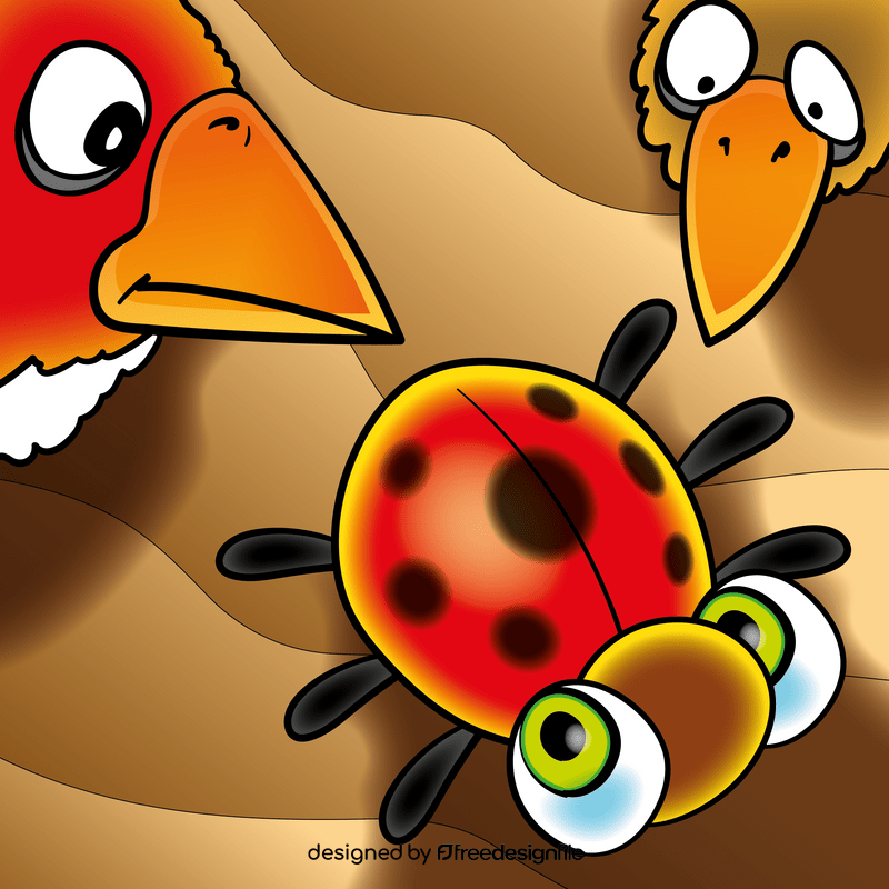 Ladybug cartoon vector