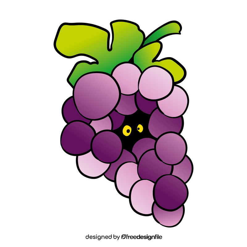 Grape cartoon clipart