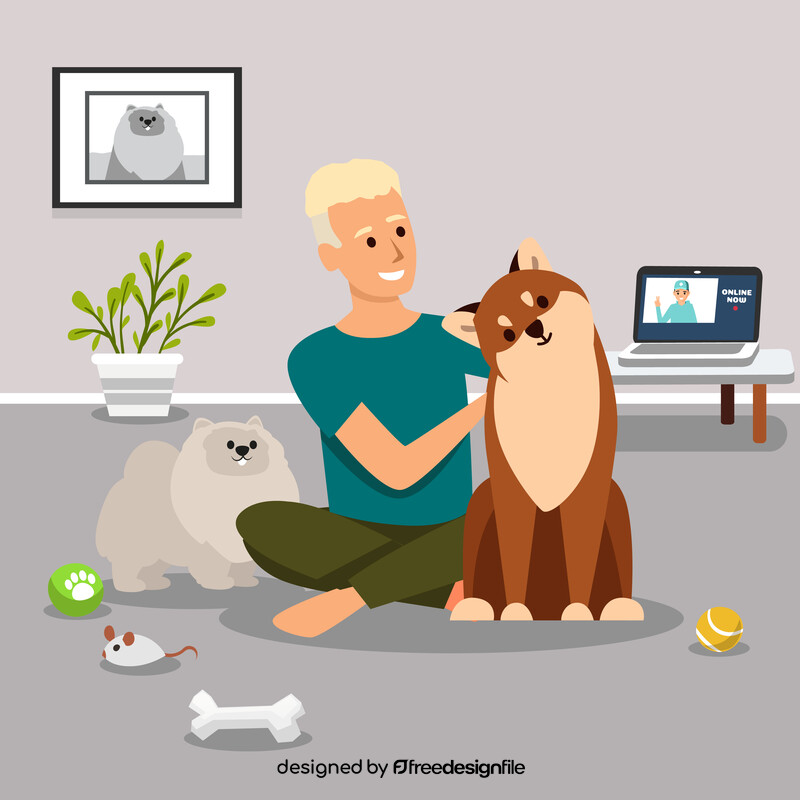 Pet lovers stock illustration vector