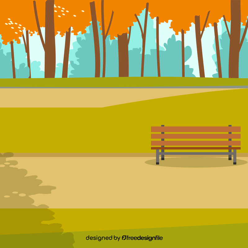 Autumn park stock illustration vector