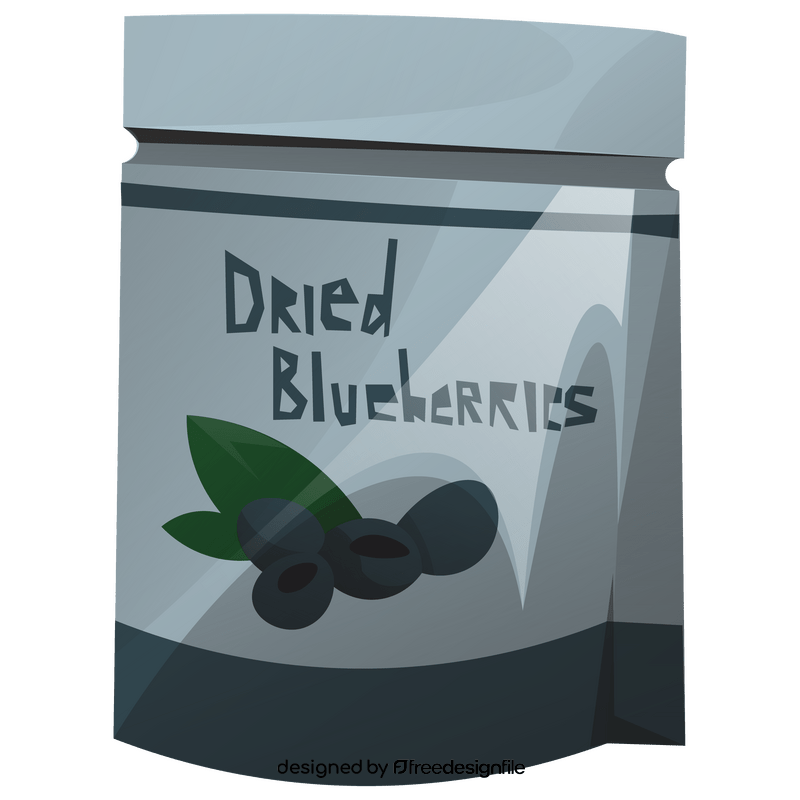 Blueberry dried clipart