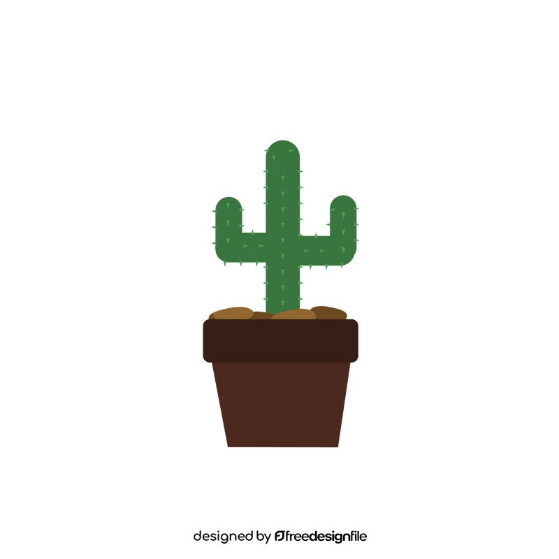 Cactus pot clipart
