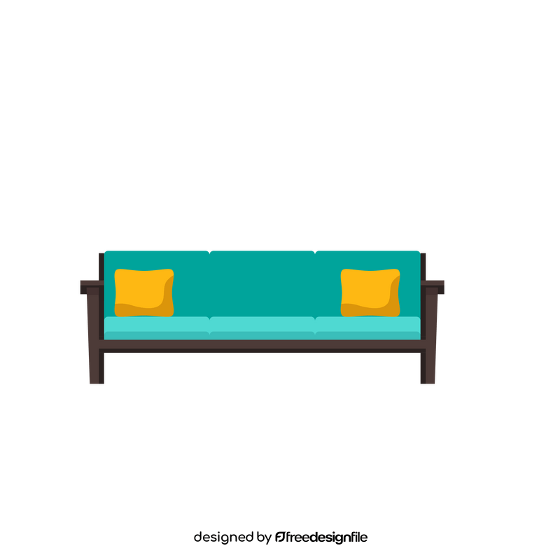 Classic couch clipart