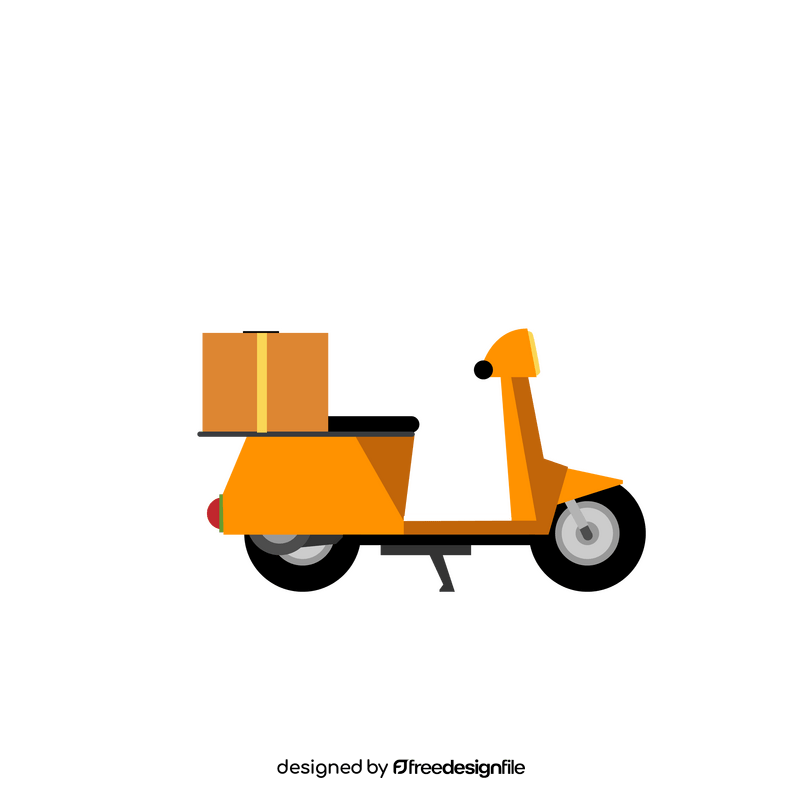 Delivery scooter clipart