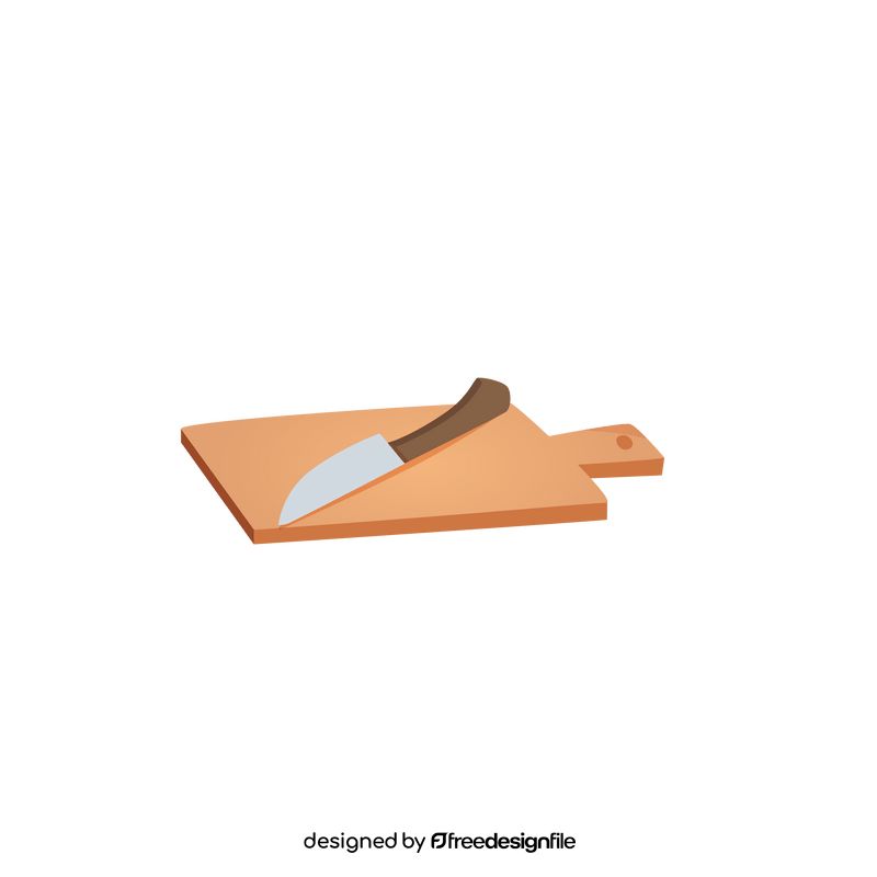 Knife and tray clipart