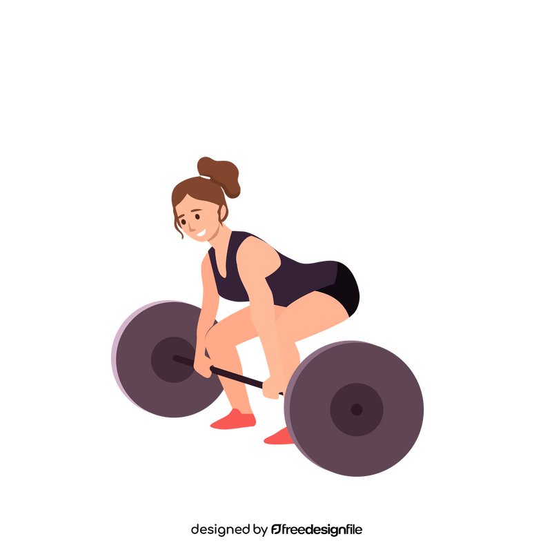 Woman gym clipart