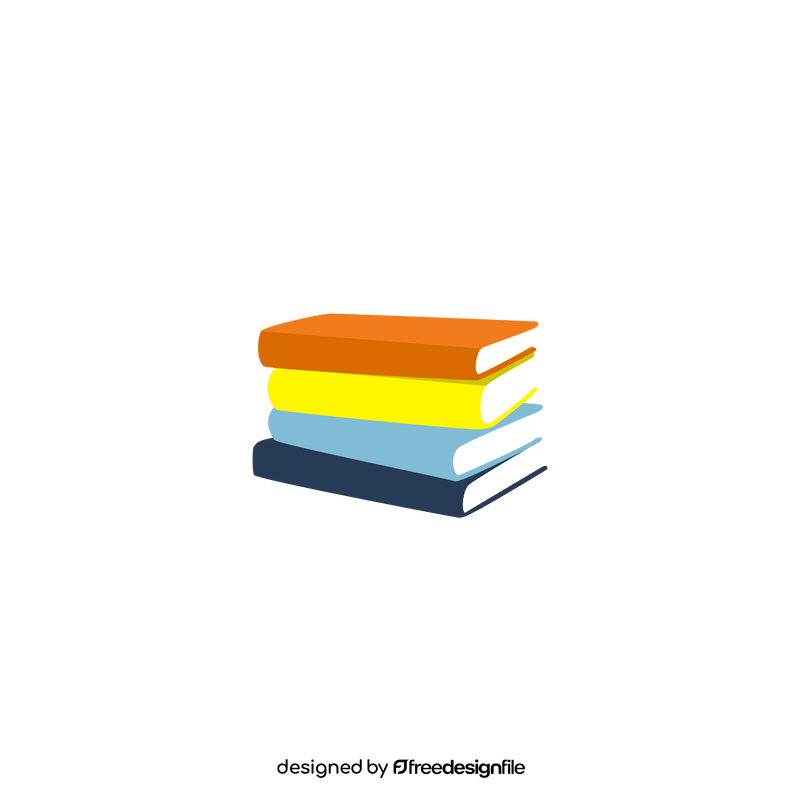 Book stack clipart