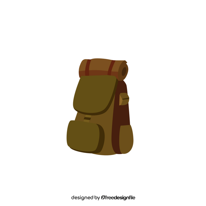 Travel backpack clipart
