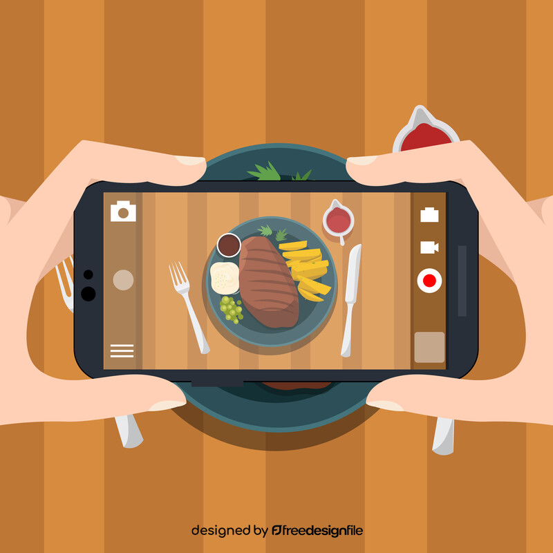 Food photography vector