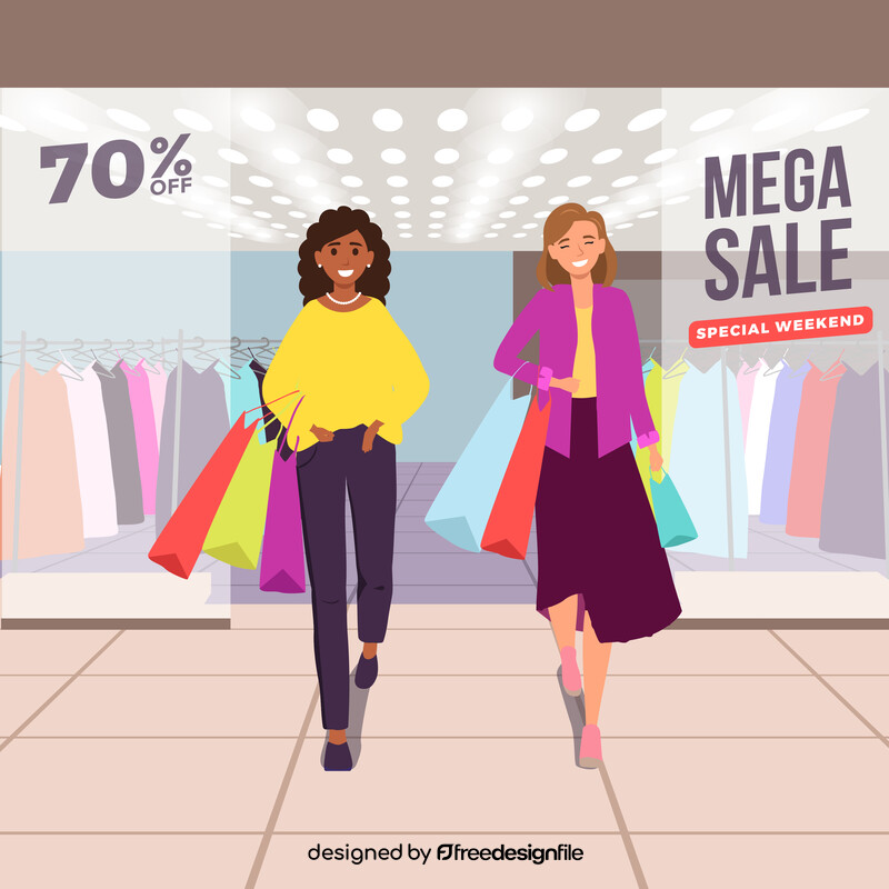 Discount shopping vector