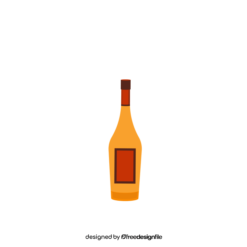 Whiskey bottle clipart