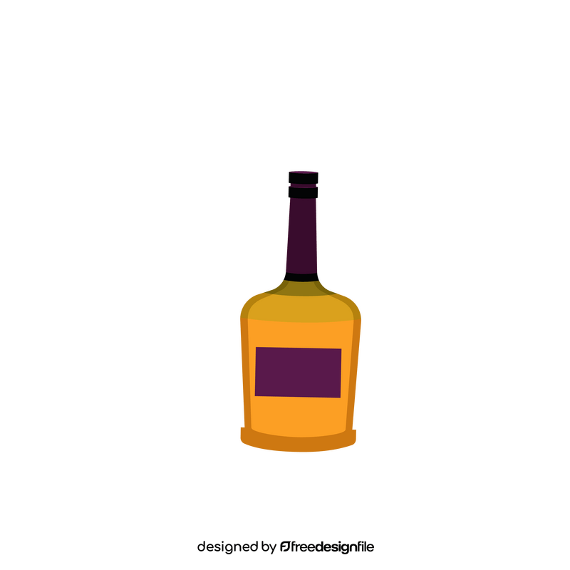 Whiskey bottle clipart