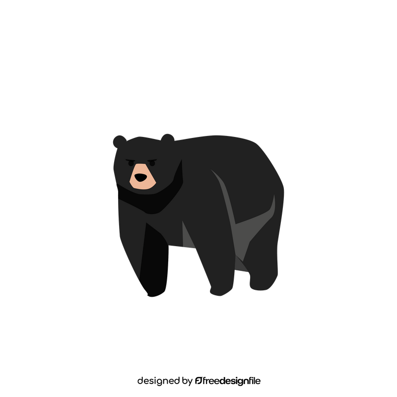 Himalayan black bear clipart