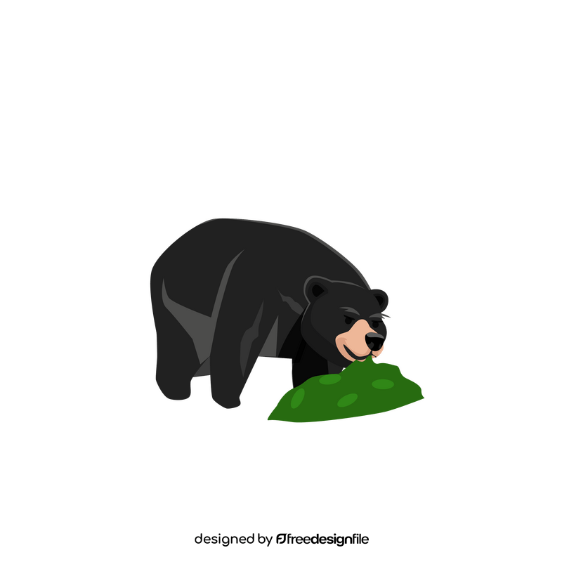 Bear eat clipart