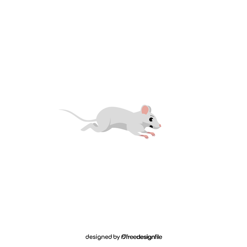 Running mouse clipart