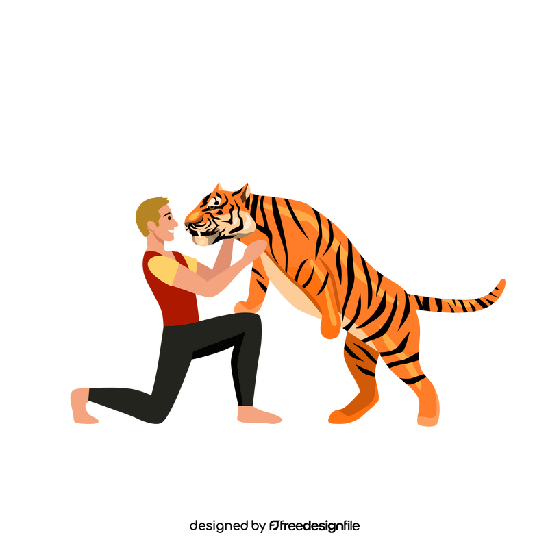 Circus tiger clipart