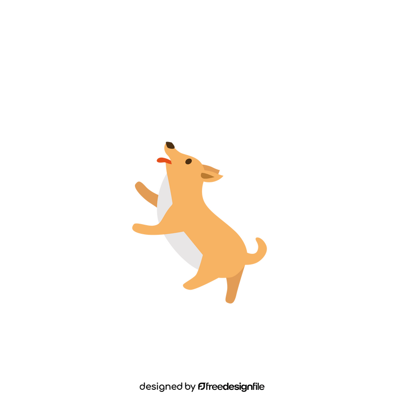 Jumping dog clipart