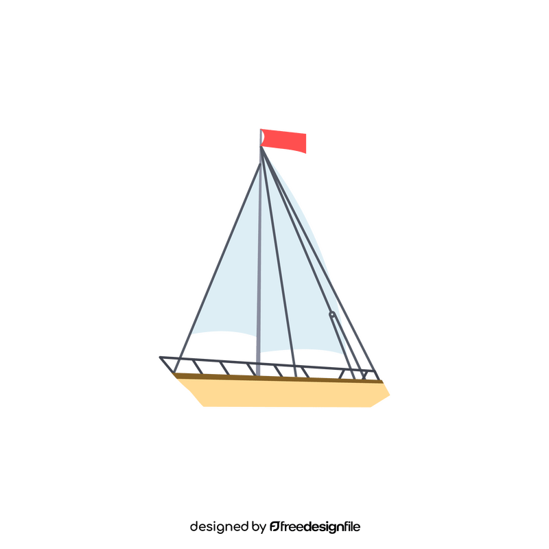 Sail boat clipart