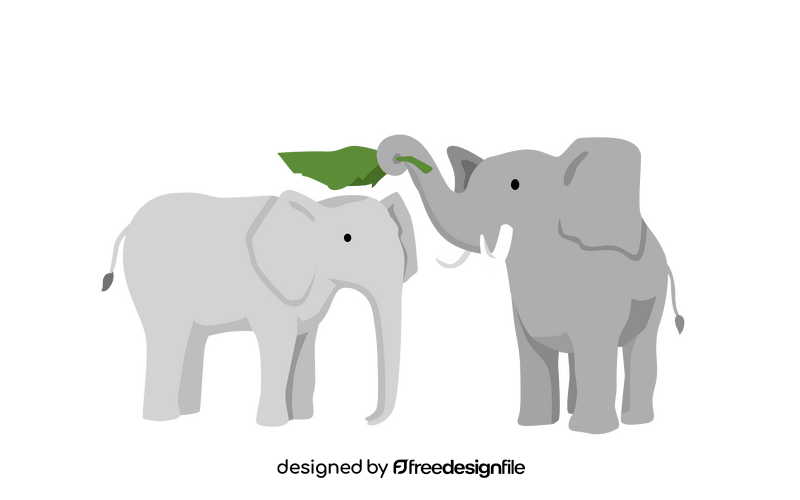 Elephants love clipart