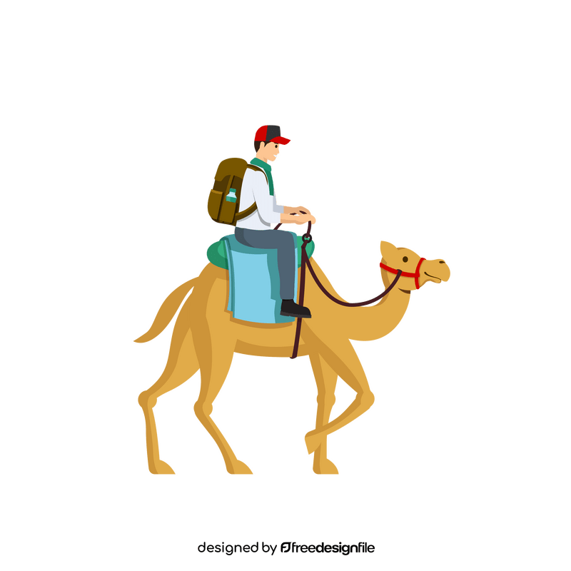 Travel with camel clipart