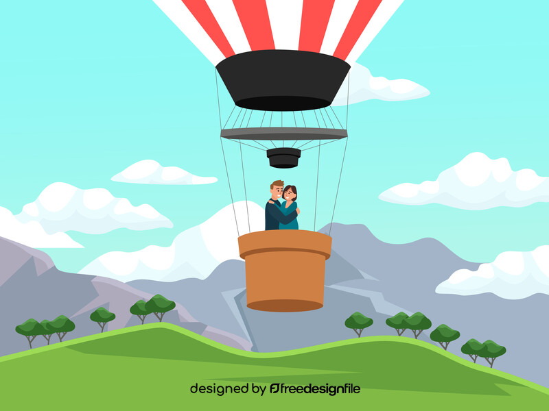 Air balloon vector