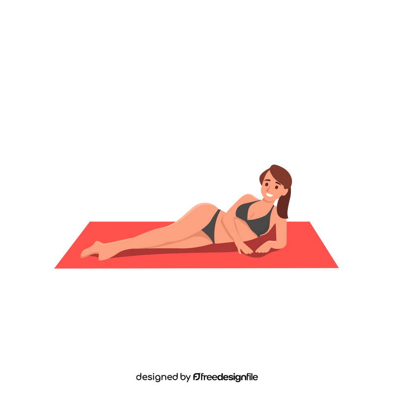 Sexy woman in bikini clipart