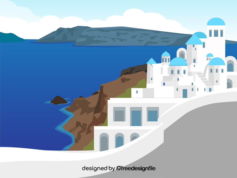 Santorini vector