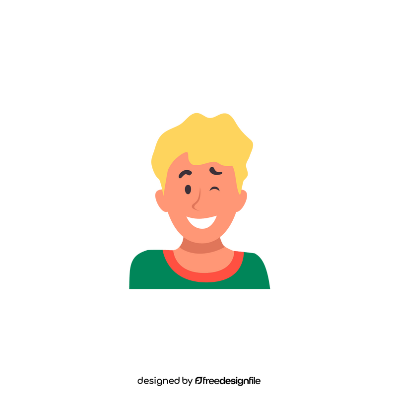 Cute man avatar clipart free download